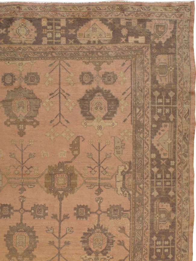 Antique Turkish Oushak Carpet, No.16804 - Staging