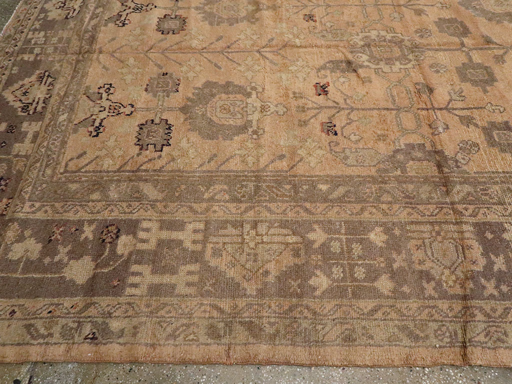 Antique Turkish Oushak Carpet, No.16804 - Staging