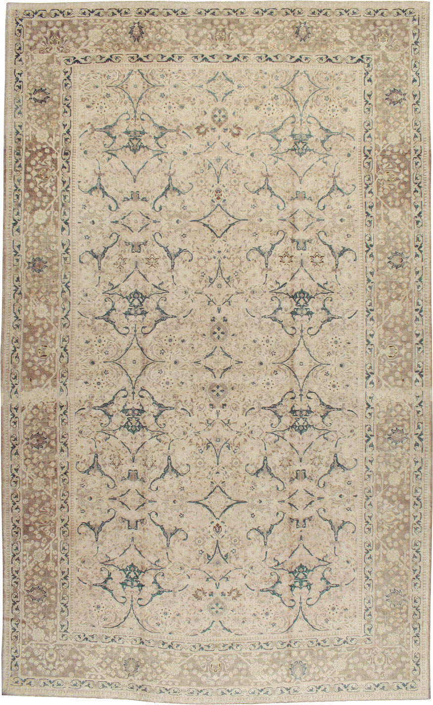 Antique Persian Tabriz Carpet, No.16805 - Staging