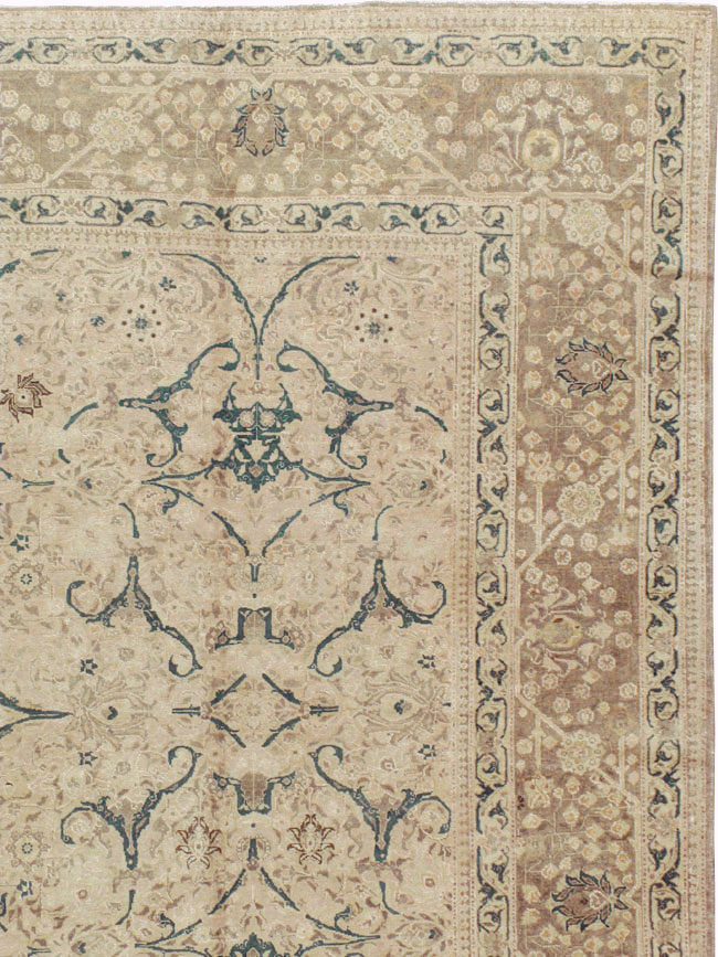Antique Persian Tabriz Carpet, No.16805 - Staging
