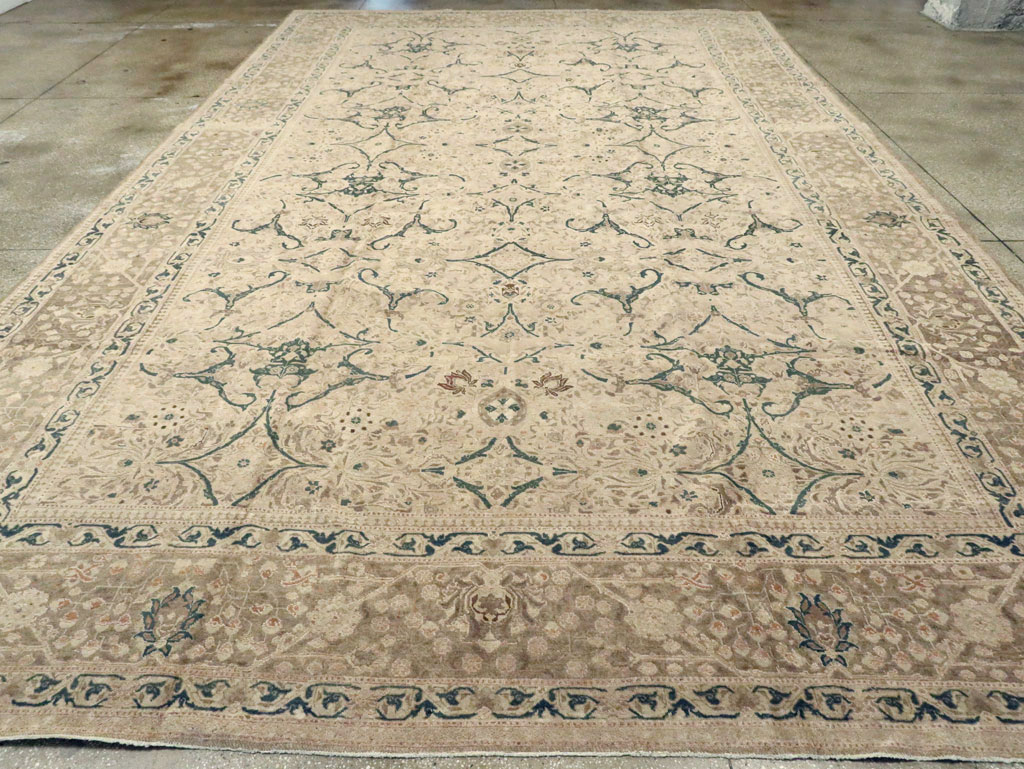 Antique Persian Tabriz Carpet, No.16805 - Staging