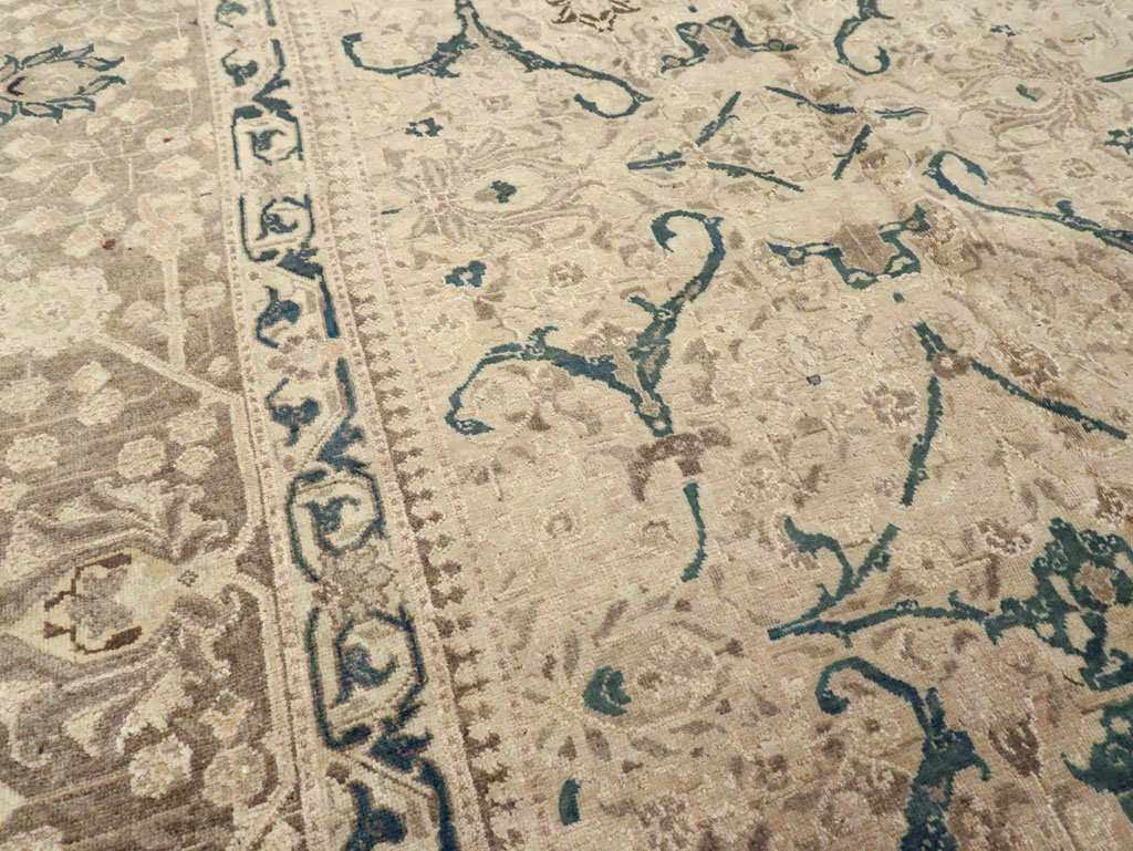 Antique Persian Tabriz Carpet, No.16805 - Staging