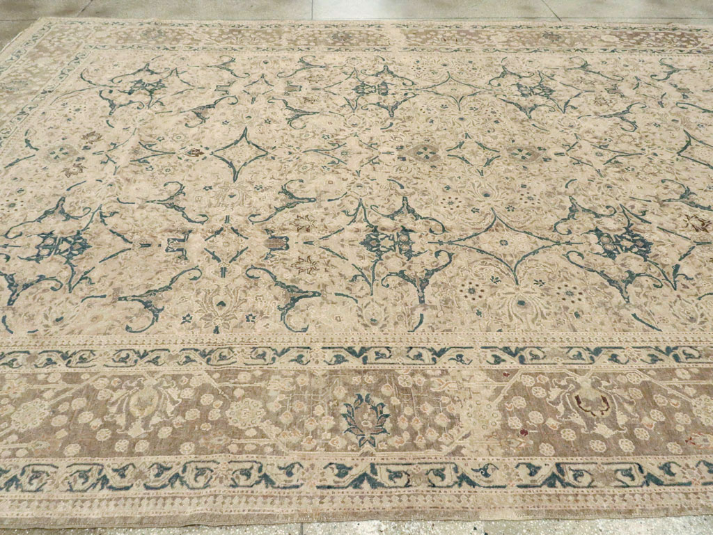 Antique Persian Tabriz Carpet, No.16805 - Staging
