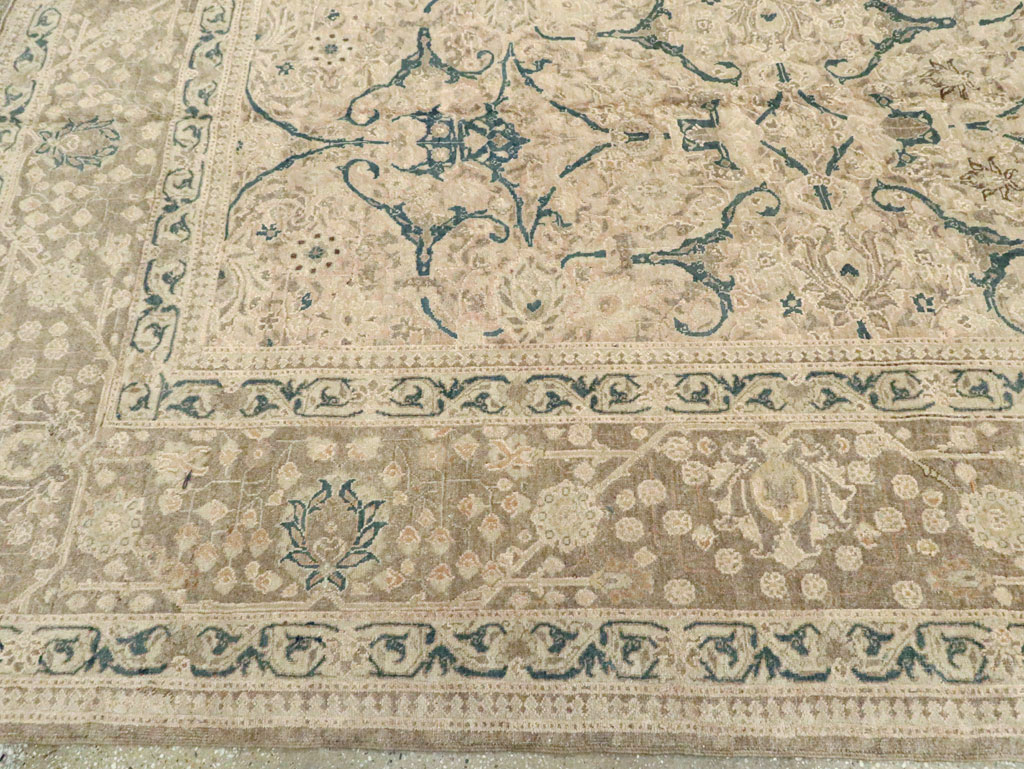 Antique Persian Tabriz Carpet, No.16805 - Staging
