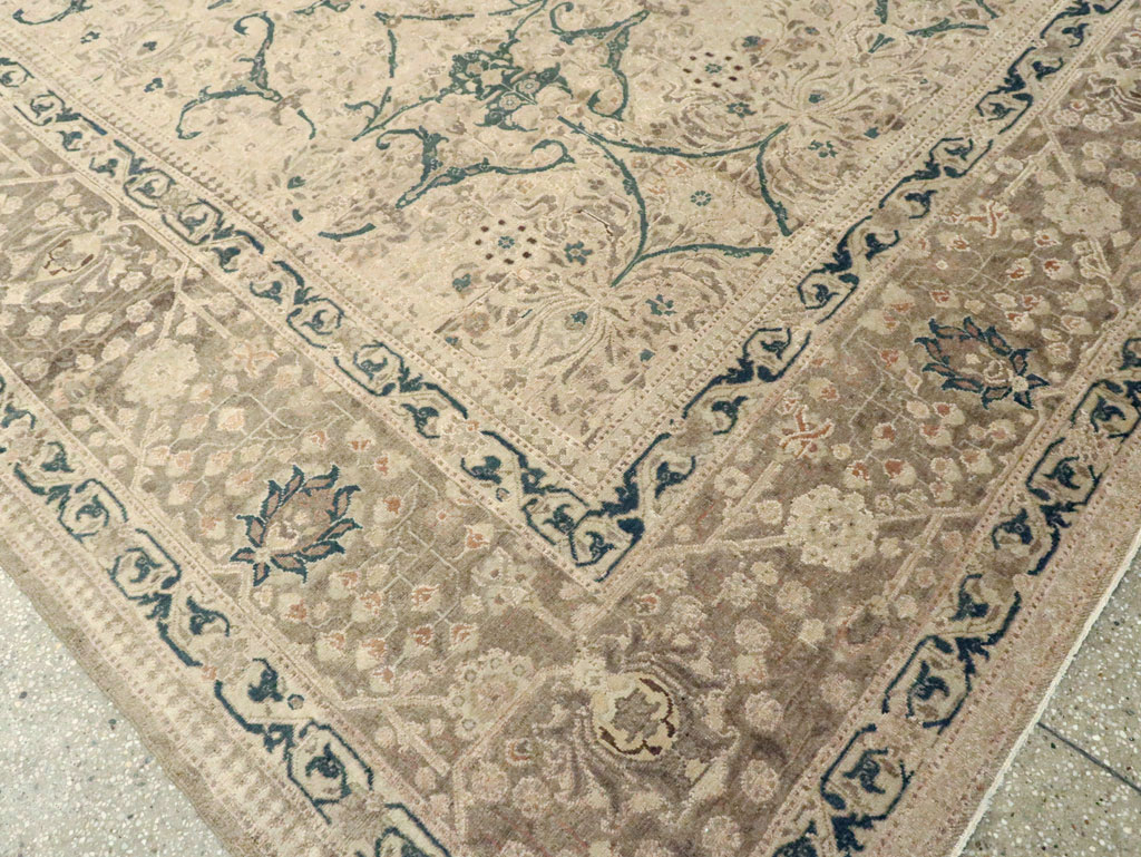 Antique Persian Tabriz Carpet, No.16805 - Staging