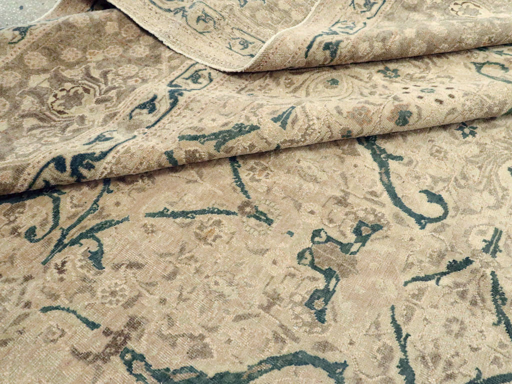 Antique Persian Tabriz Carpet, No.16805 - Staging