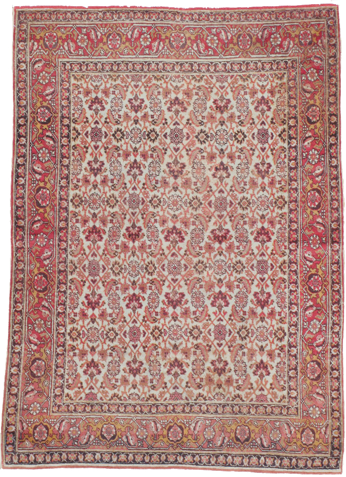 Antique Persian Tabriz Rug, No.16807 - Staging