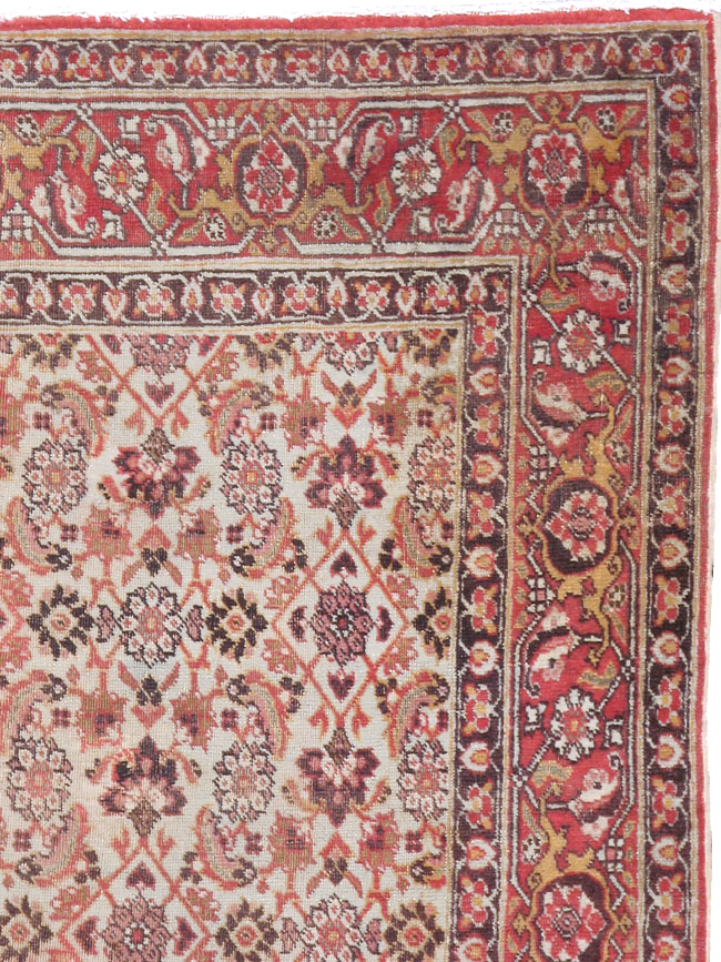 Antique Persian Tabriz Rug, No.16807 - Staging