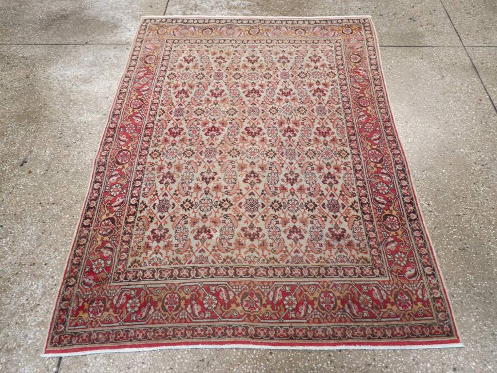 Antique Persian Tabriz Rug, No.16807 - Staging
