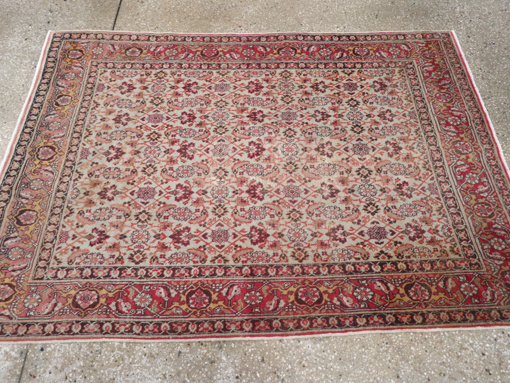 Antique Persian Tabriz Rug, No.16807 - Staging