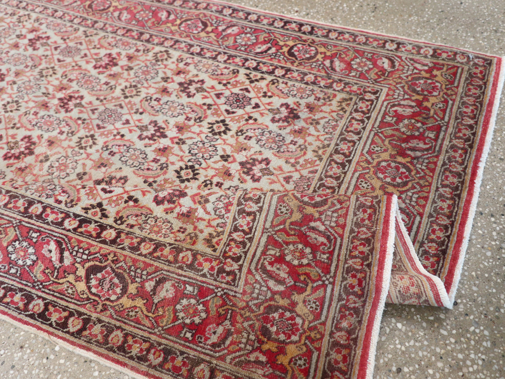 Antique Persian Tabriz Rug, No.16807 - Staging