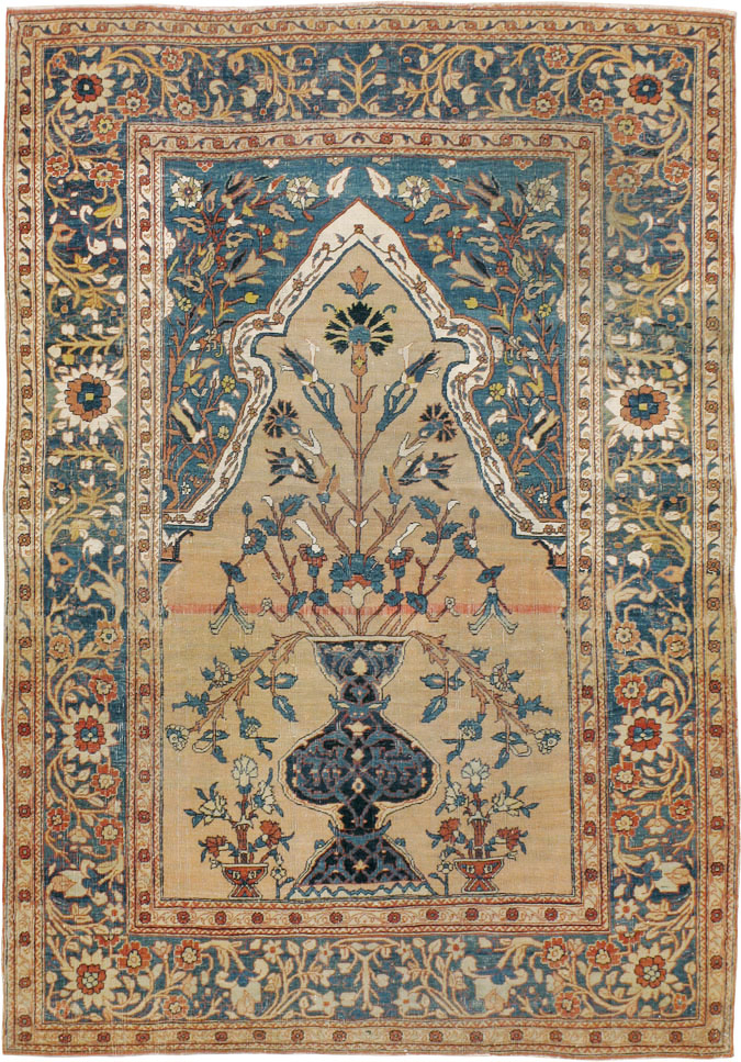 Antique Persian Tabriz Hagi Jalili Rug, No.16811 - Staging