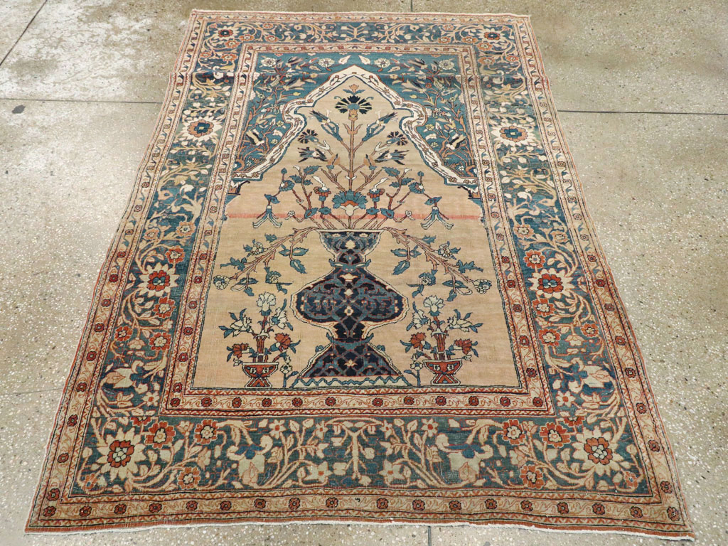 Antique Persian Tabriz Hagi Jalili Rug, No.16811 - Staging