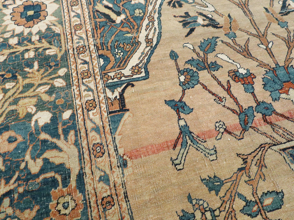 Antique Persian Tabriz Hagi Jalili Rug, No.16811 - Staging