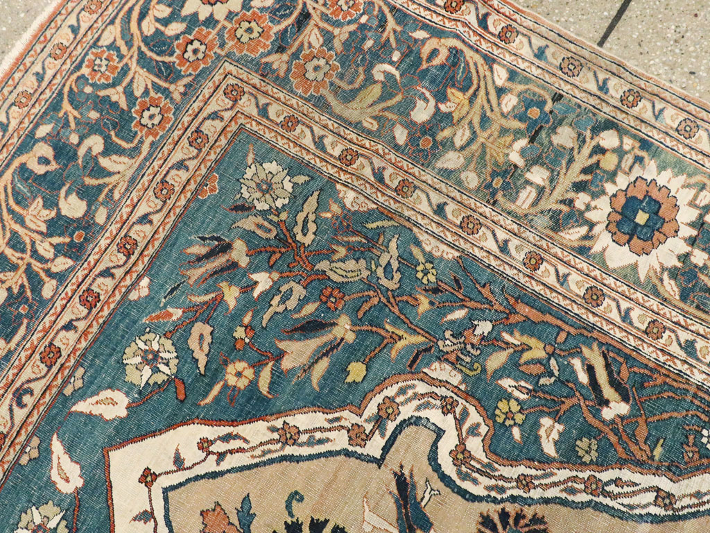 Antique Persian Tabriz Hagi Jalili Rug, No.16811 - Staging