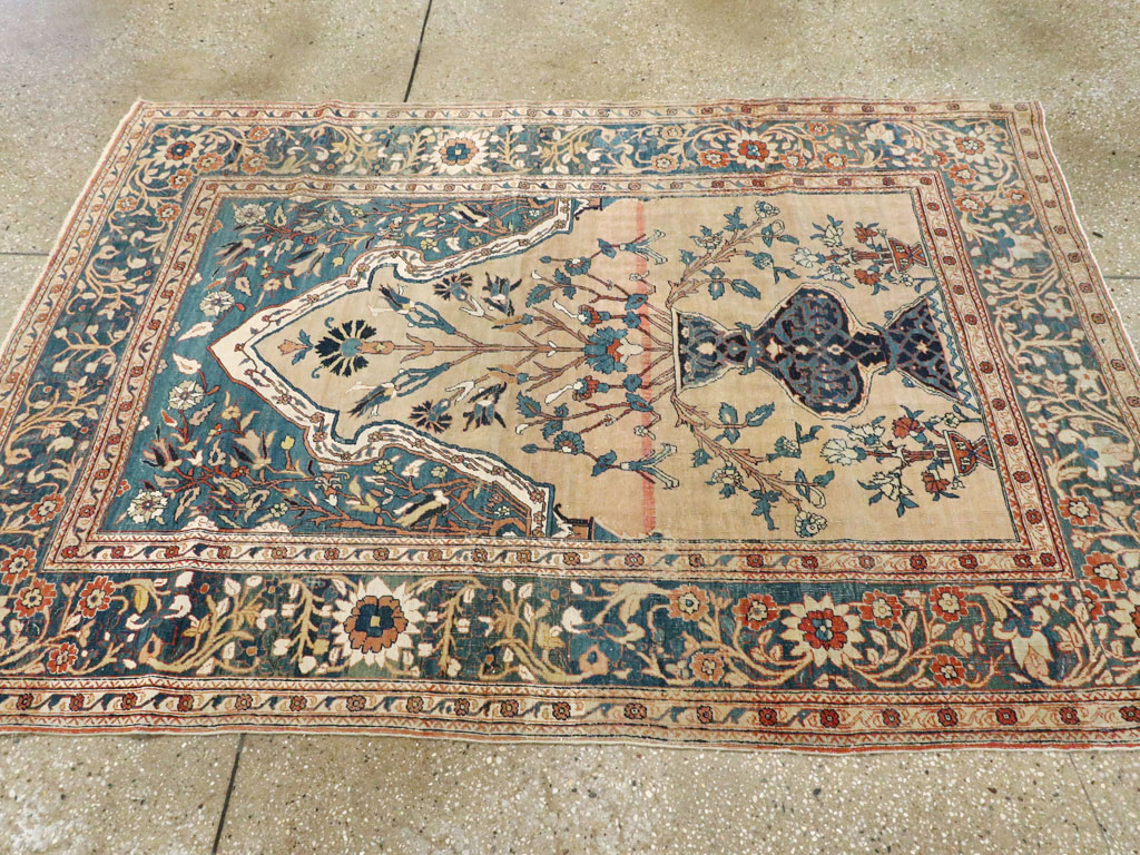Antique Persian Tabriz Hagi Jalili Rug, No.16811 - Staging