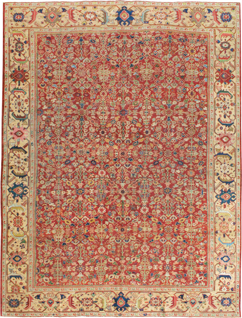 Antique Persian Mahal Carpet, No.16823 - Staging