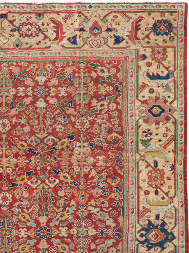 Antique Persian Mahal Carpet, No.16823 - Staging