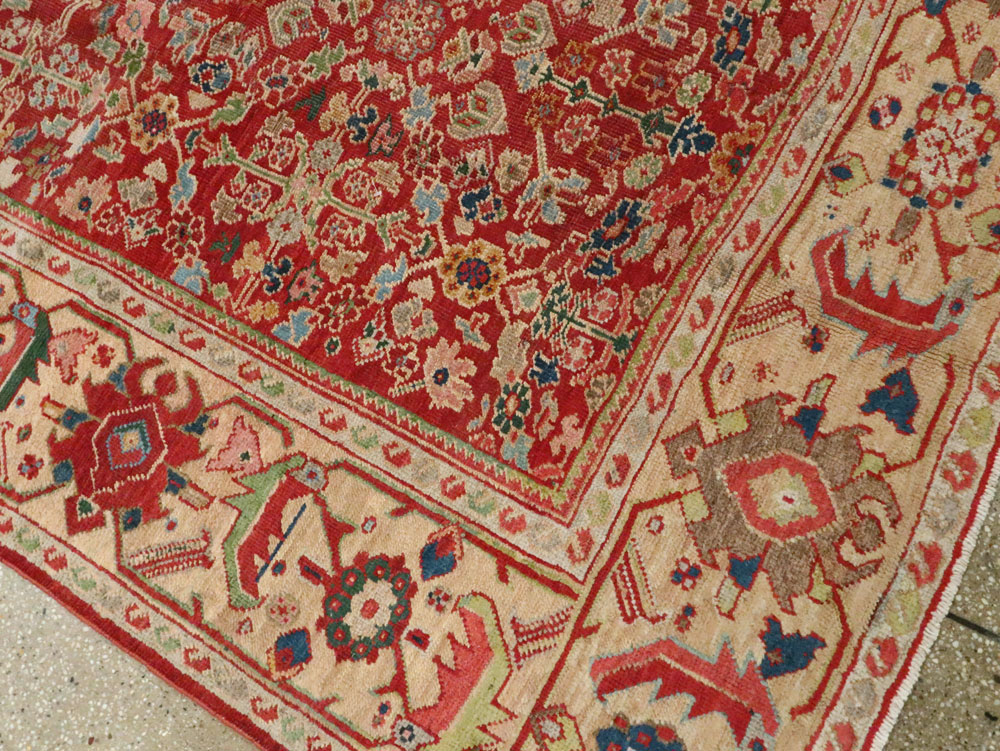 Antique Persian Mahal Carpet, No.16823 - Staging