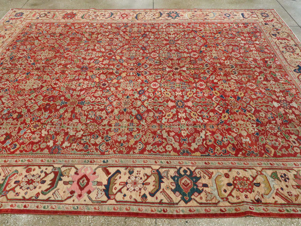Antique Persian Mahal Carpet, No.16823 - Staging