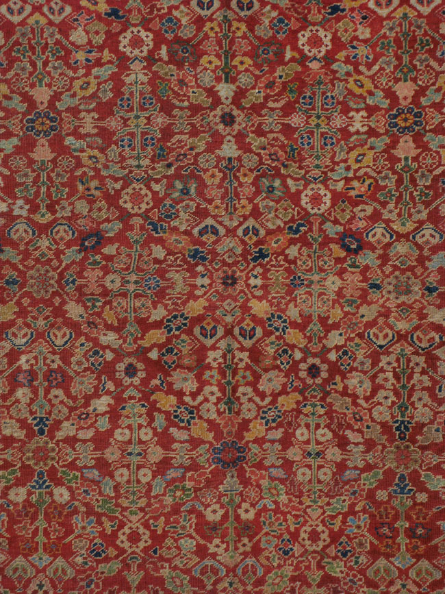 Antique Persian Mahal Carpet, No.16823 - Staging