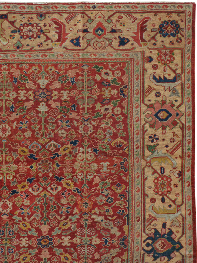 Antique Persian Mahal Carpet, No.16823 - Staging