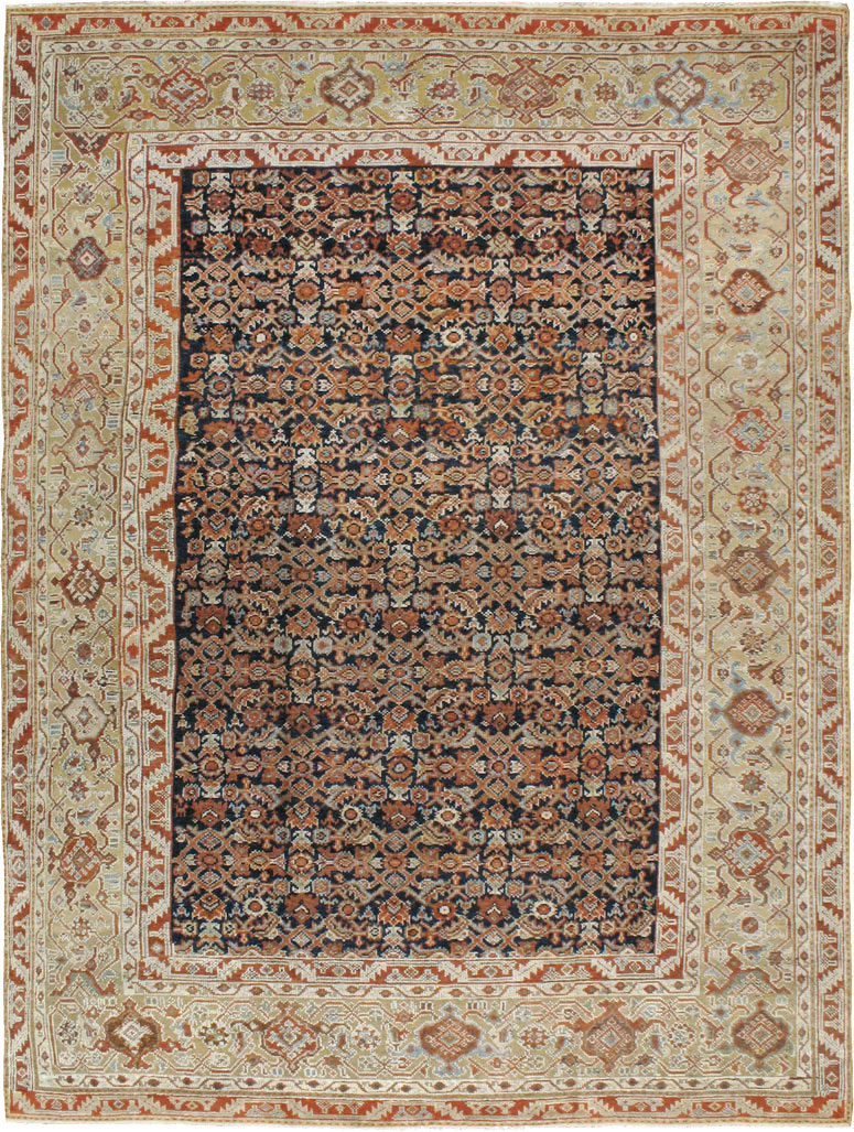 Antique Persian Malayer Carpet, No.16824 - Staging
