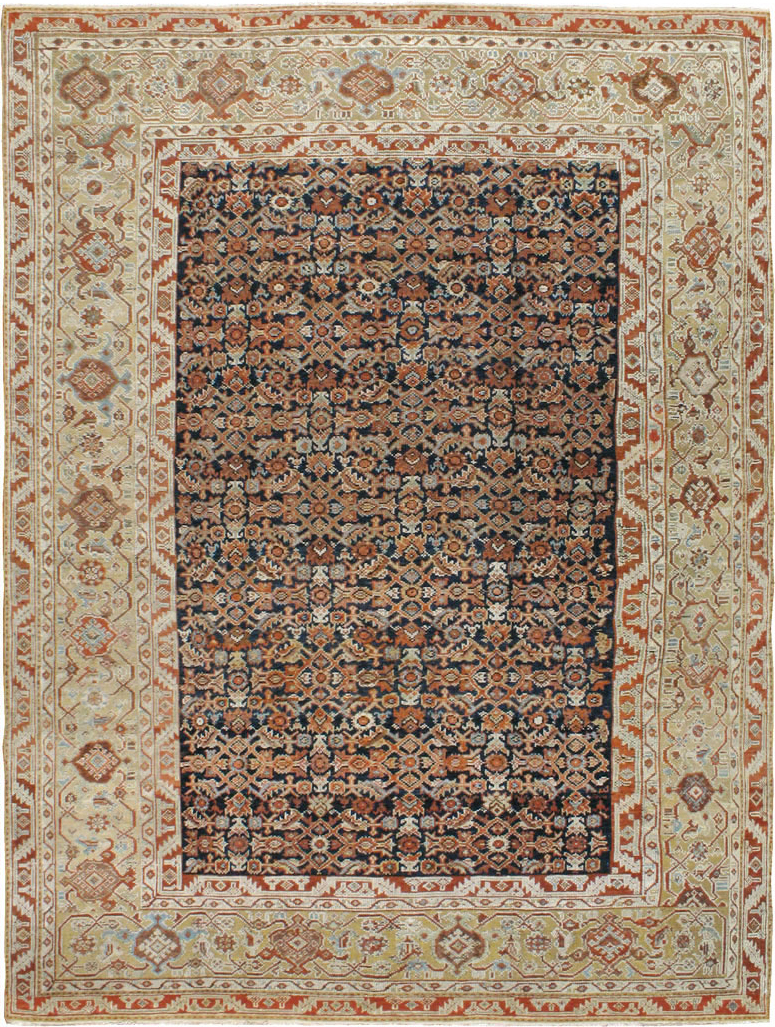 Antique Persian Malayer Carpet, No.16824 - Staging