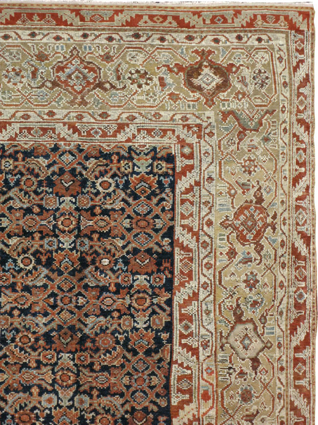 Antique Persian Malayer Carpet, No.16824 - Staging