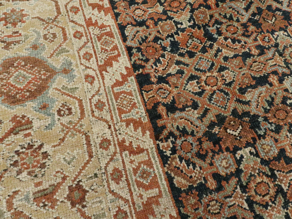 Antique Persian Malayer Carpet, No.16824 - Staging