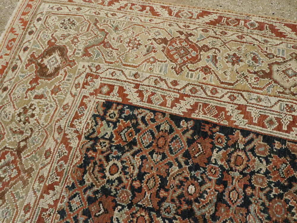 Antique Persian Malayer Carpet, No.16824 - Staging