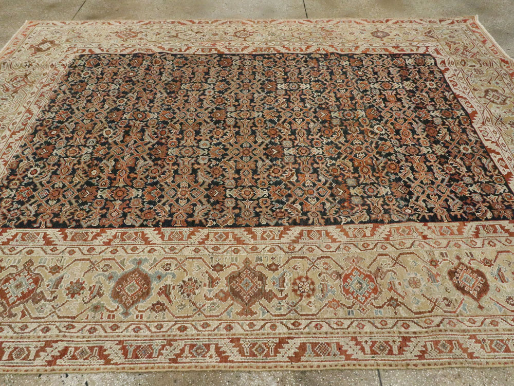 Antique Persian Malayer Carpet, No.16824 - Staging