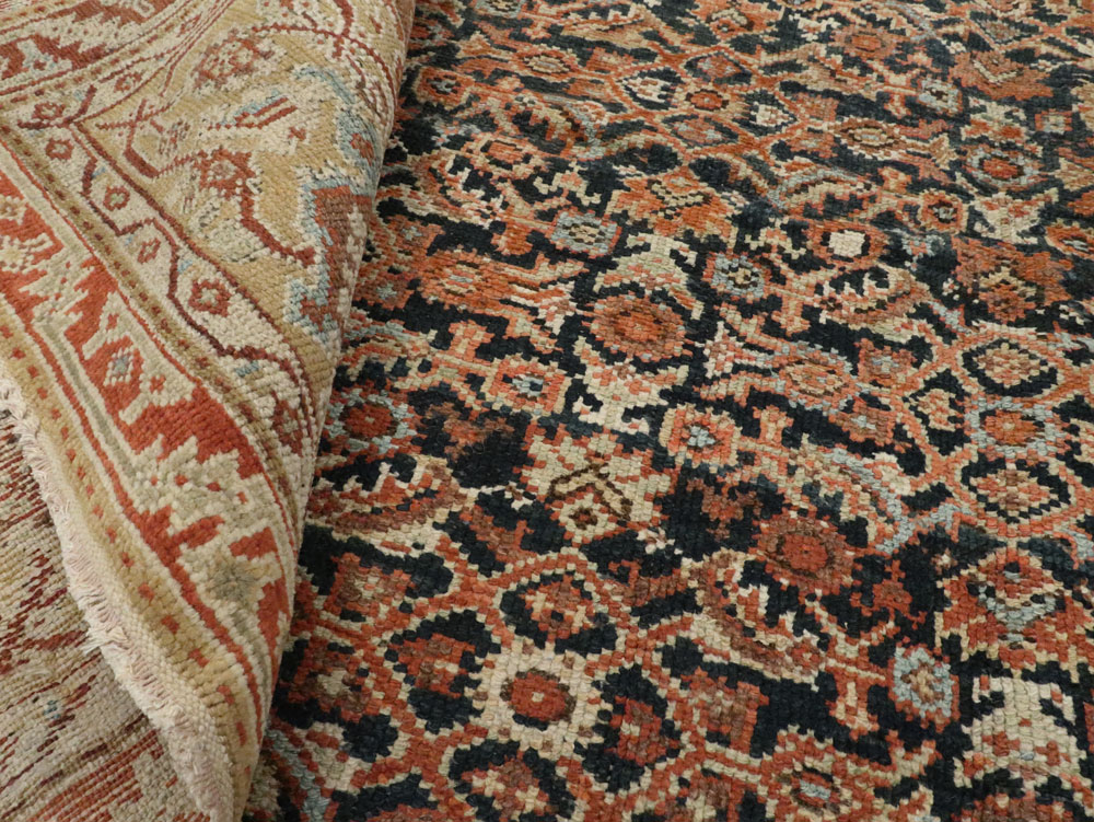 Antique Persian Malayer Carpet, No.16824 - Staging