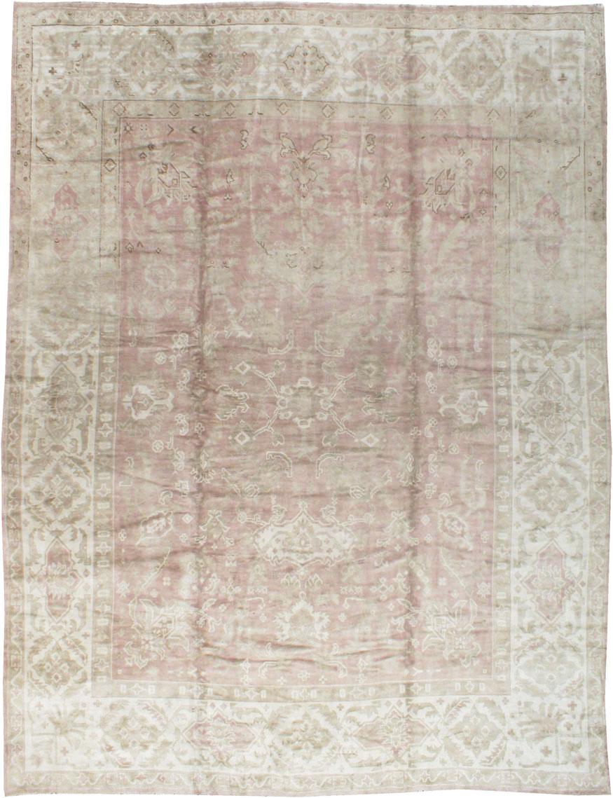 Antique European Oushak Carpet, No.16839 - Staging