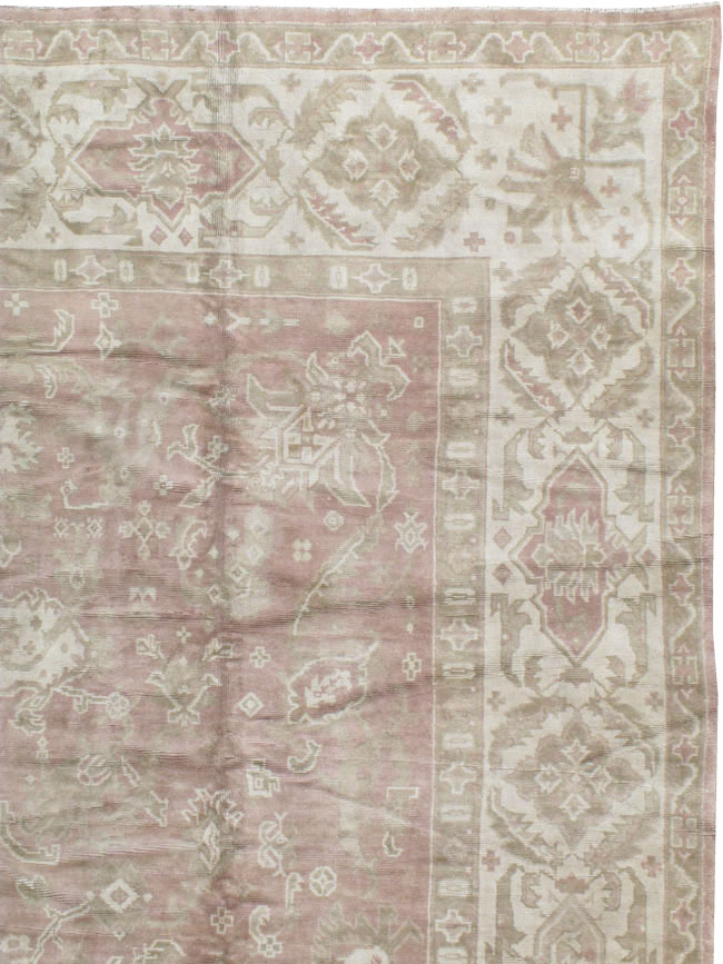 Antique European Oushak Carpet, No.16839 - Staging