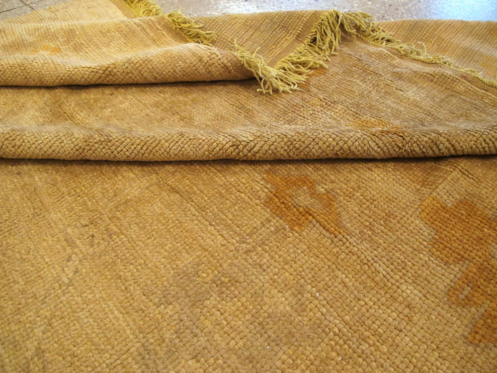 Antique Turkish Oushak Square Carpet, No.16840 - Staging