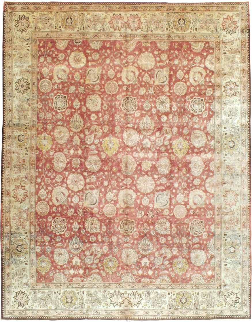 Antique Persian Tabriz Carpet, No.16842 - Staging