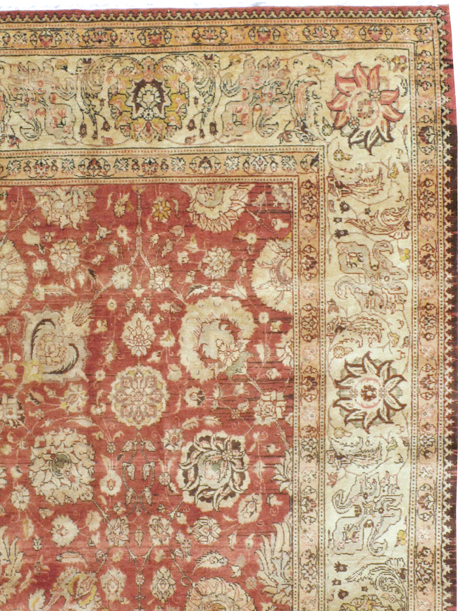 Antique Persian Tabriz Carpet, No.16842 - Staging