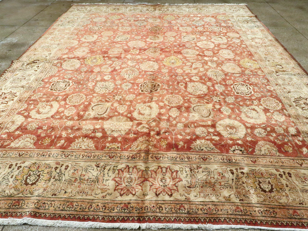 Antique Persian Tabriz Carpet, No.16842 - Staging