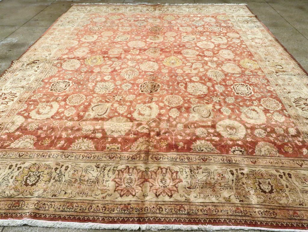Antique Persian Tabriz Carpet, No.16842 - Staging