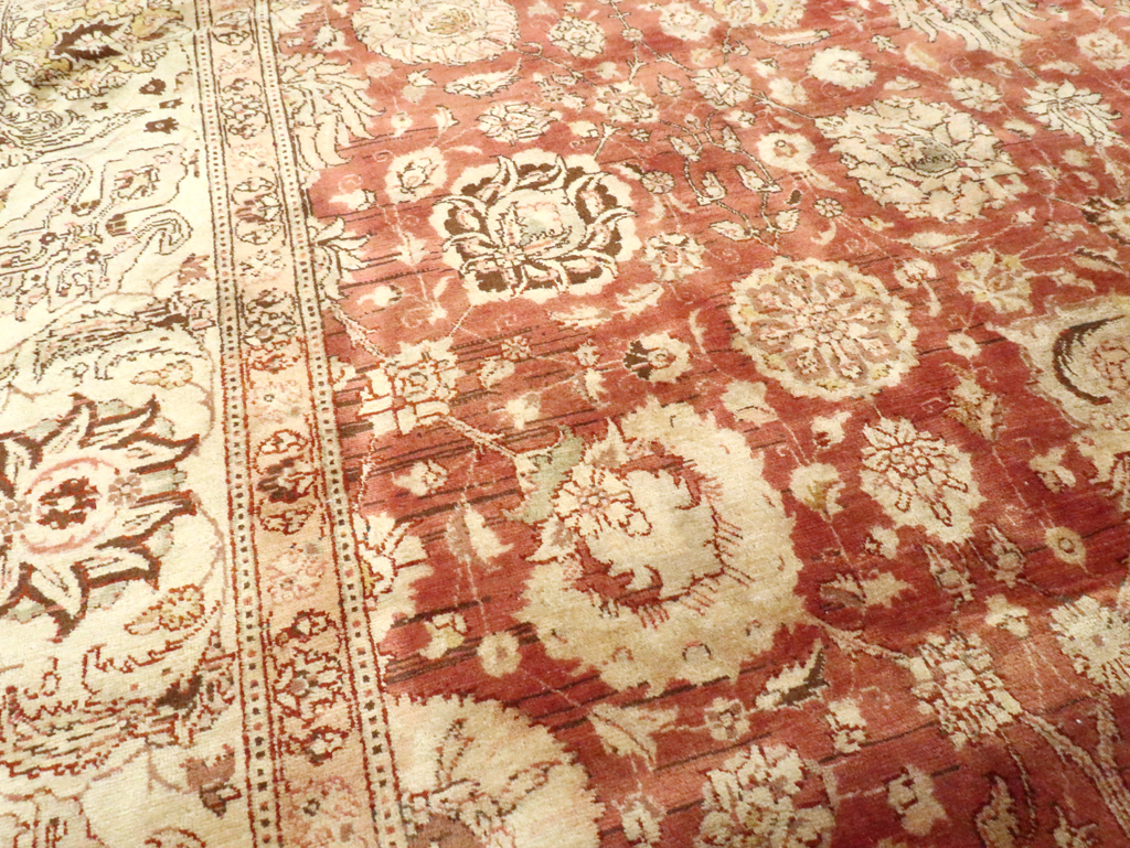 Antique Persian Tabriz Carpet, No.16842 - Staging