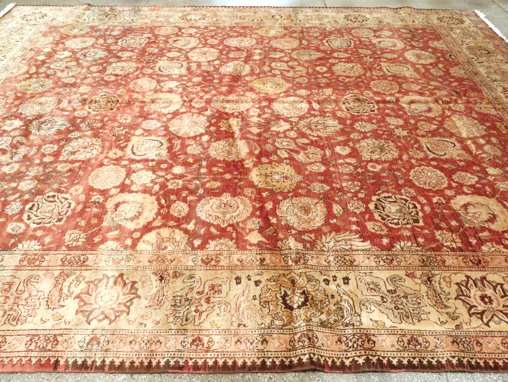 Antique Persian Tabriz Carpet, No.16842 - Staging