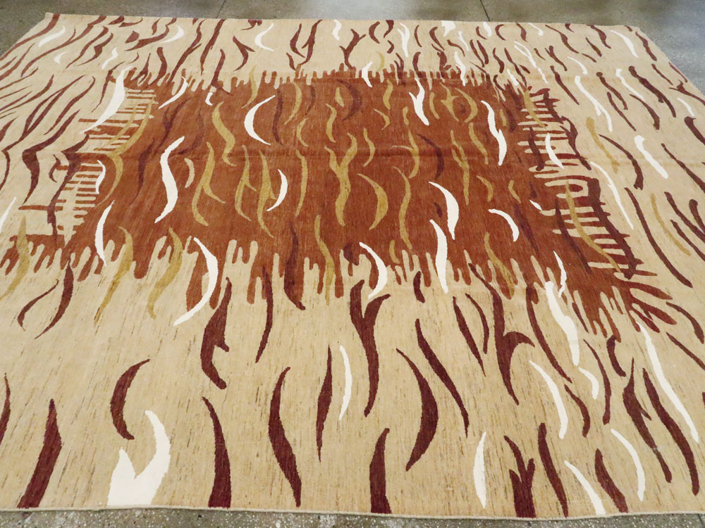 Modern Persian Tabriz Carpet, No.16856 - Staging