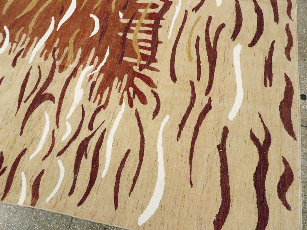 Modern Persian Tabriz Carpet, No.16856 - Staging