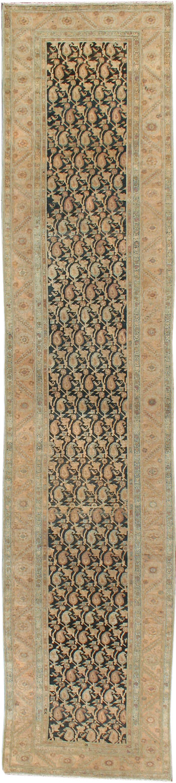 Vintage Persian Malayer Runner, No.16893 - Staging