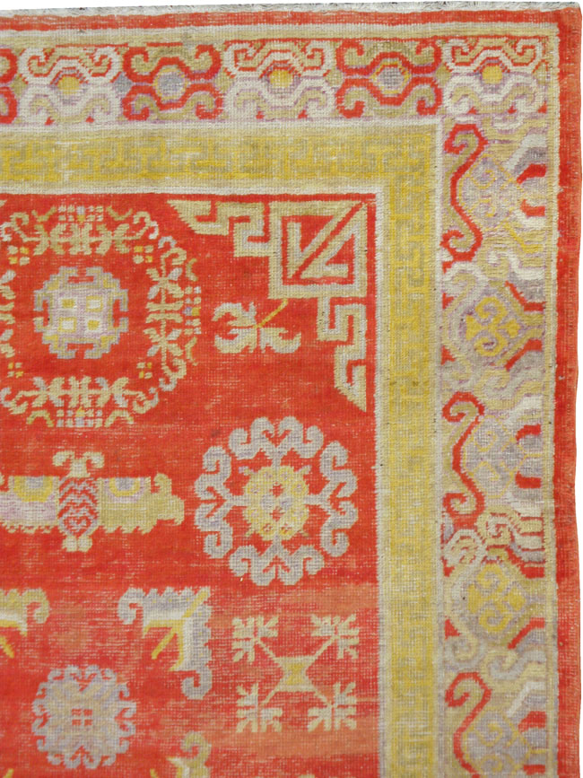Antique Khotan Rug, No.16909 - Staging