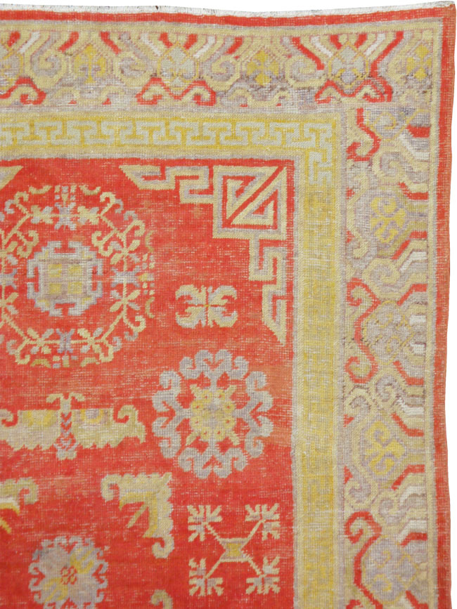 Antique Khotan Rug, No.16909 - Staging