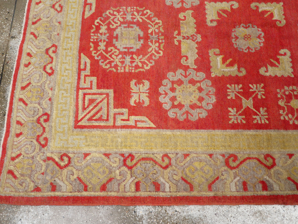 Antique Khotan Rug, No.16909 - Staging