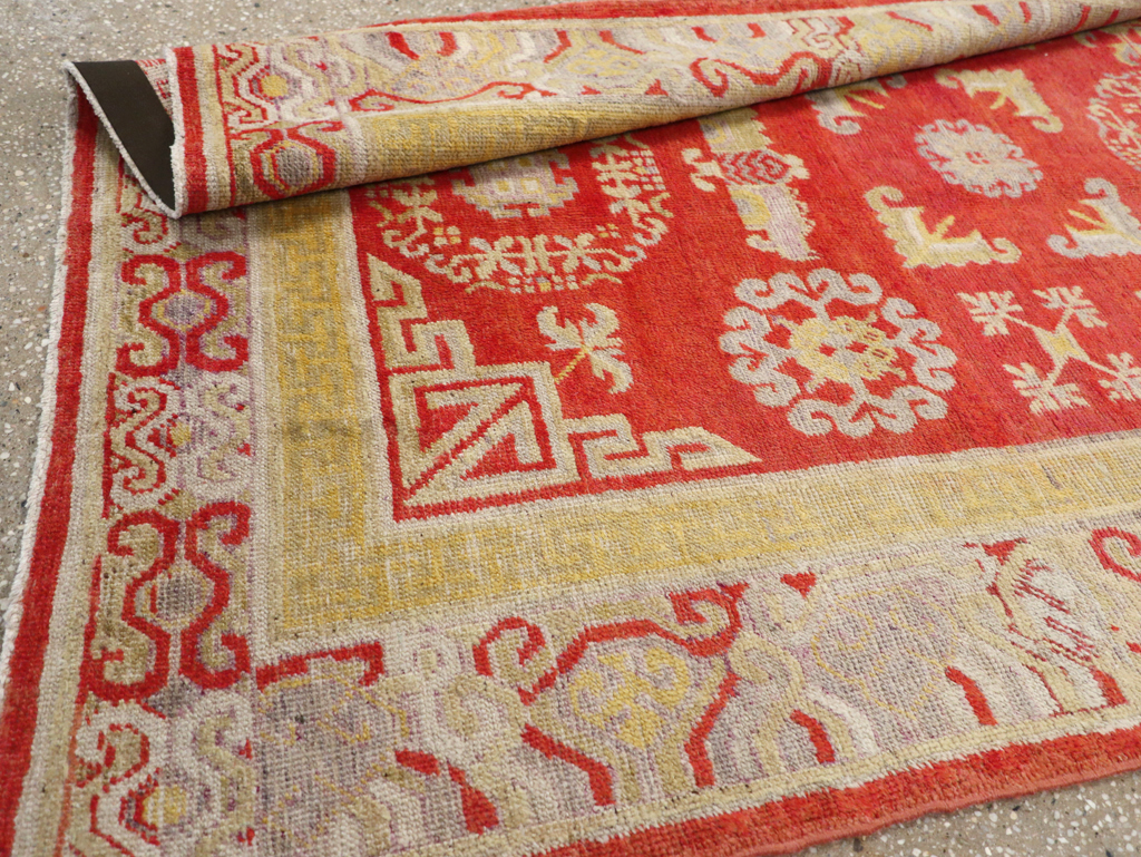 Antique Khotan Rug, No.16909 - Staging