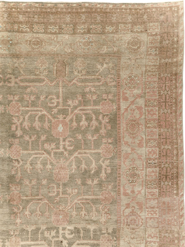 Antique East Turkestan Khotan Wide Gallery Runner, No.16928 - Staging
